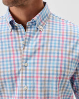Johnnie-O Everyday Performance Button Down Shirt - Yosef Check Navy