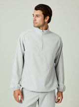 7Diamonds Oxygenate Solid Quarter-Zip Pullover in Vapor