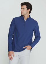 7Diamonds Drift Quarter-Zip Pullover Island Blue