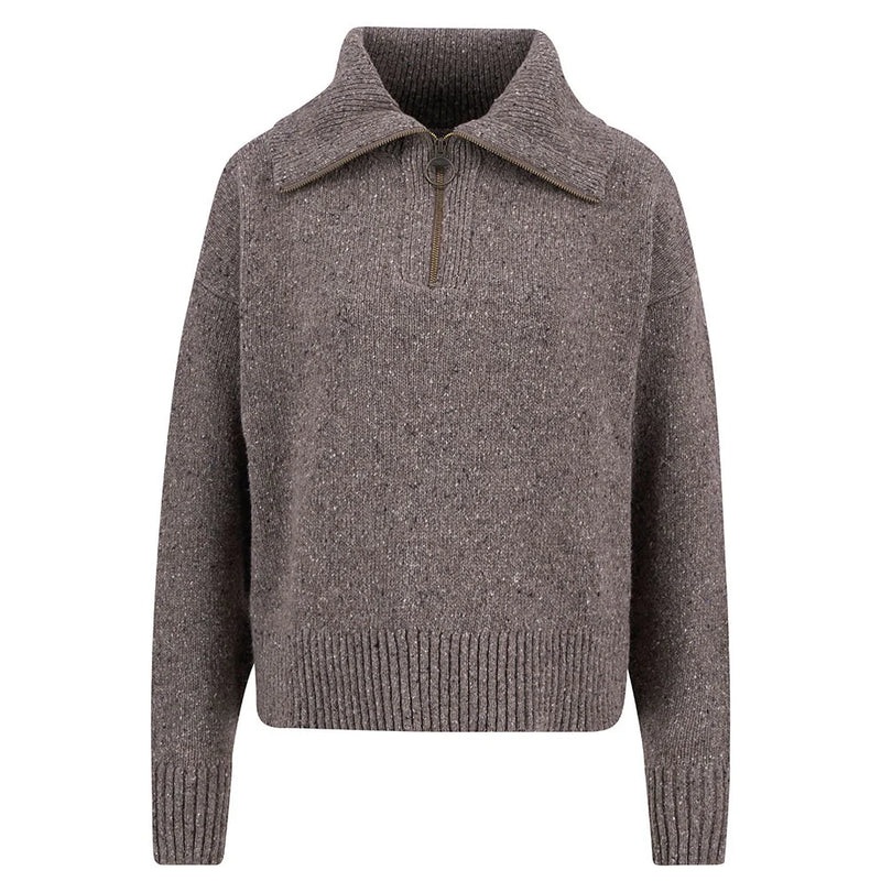 Barbour Lavensdale Half-Zip Jumper Mink