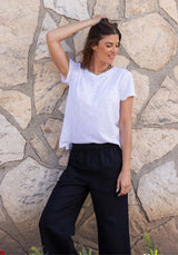 Dylan Short Sleeve Modern Crew Tee White