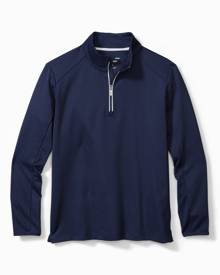 Tommy Bahama San Marino IslandZone® Half-Zip Sweatshirt in Ocean Deep