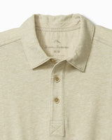 Tommy Bahama Laurito Beach Polo- Khaki Heather