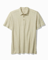 Tommy Bahama Laurito Beach Polo- Khaki Heather
