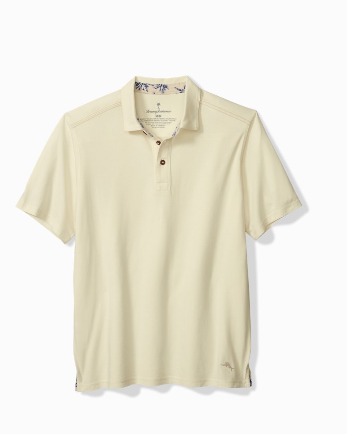 Tommy Bahama Harbor Isles Polo- Coconut Cream