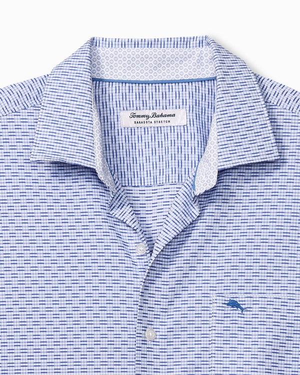 Tommy Bahama Sarasota Stretch Ventura Isles IslandZone® Stripe Shirt Blues