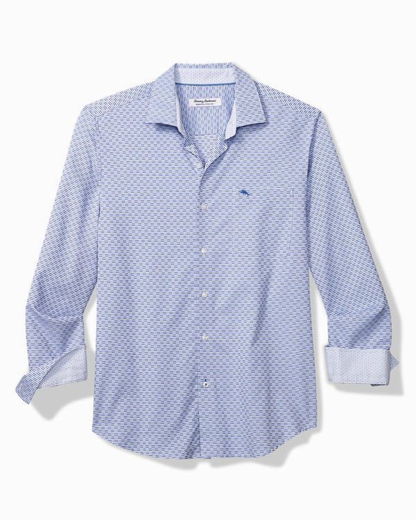 Tommy Bahama Sarasota Stretch Ventura Isles IslandZone® Stripe Shirt Blues