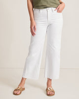 Tommy Bahama Ella Twill High-Rise Cropped Wide Leg Jean Sugar Wash