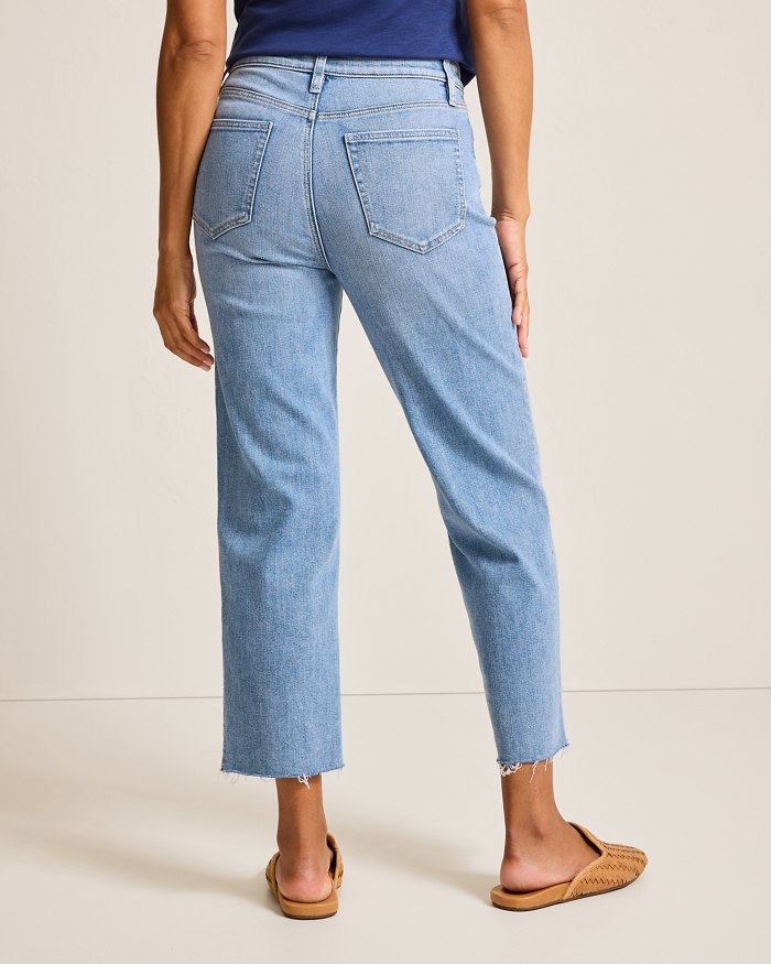 Tommy Bahama High-Rise Cropped Straight Leg Jeans Amalfi Coast