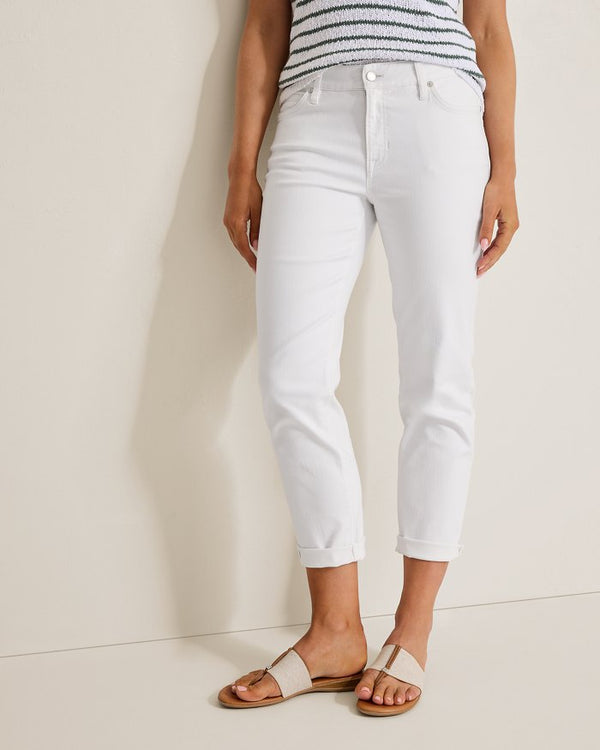Tommy Bahama Ella Mid-Rise Slim Boyfriend Jeans Sugar Wash
