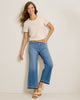 Tommy Bahama High Rise Wide Crop Release Hem Jean Marina Wash