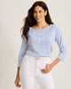 Tommy Bahama Ashby Isles Porto Fronds Bateau-Neck T-Shirt French Blue