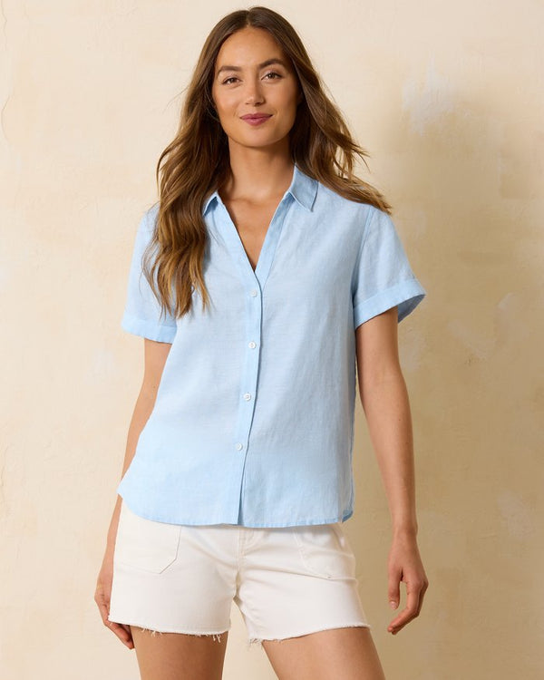 Tommy Bahama Coastalina Linen Camp Shirt Linen Sky