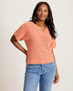 Tommy Bahama Harbor Pebble French Sleeve Sweater Peach Gelato