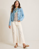 Tommy Bahama Chambray O'Lei Linen-Blend Jacket Light Indigo Wash