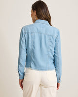 Tommy Bahama Chambray O'Lei Linen-Blend Jacket Light Indigo Wash