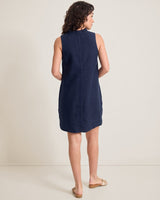 Tommy Bahama Two Palms Double-Ruffle Linen Dress Coastline