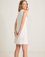 Tommy Bahama Palm-A-Dora Split-Neck Sheath Dress White