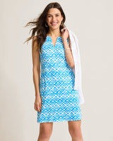 Tommy Bahama Darcy Coastal Tiles Sleeveless Dress Como Blue