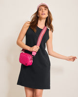 Tommy Bahama Palm Voyage Sleeveless Short Dress Black