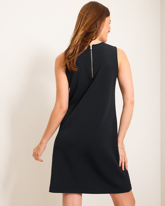 Tommy Bahama Palm Voyage Sleeveless Short Dress Black