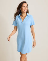 Tommy Bahama Marina Del Mar Short Sleeve Dress Chambray Blue