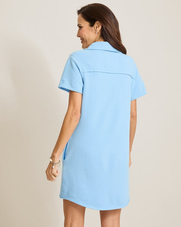 Tommy Bahama Marina Del Mar Short Sleeve Dress Chambray Blue