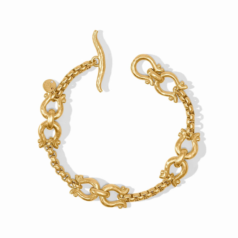 Julie Vos Saratoga Demi Link Bracelet Gold