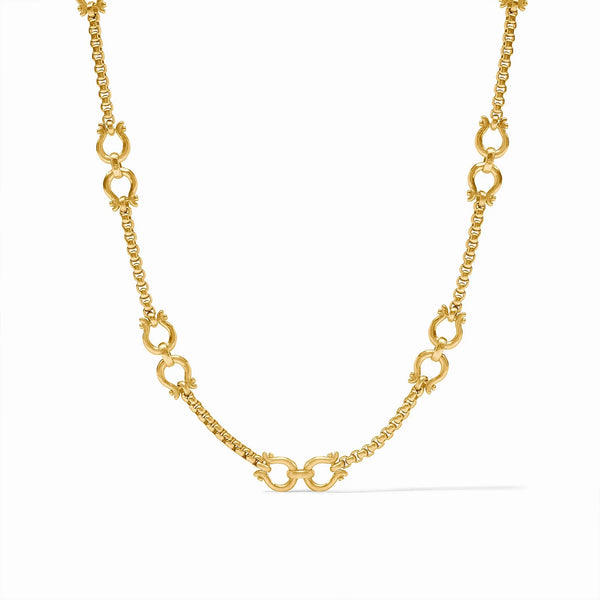 Julie Vos Saratoga Demi Link Necklace Gold