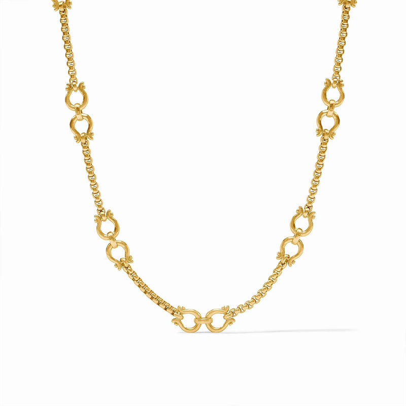 Julie Vos Saratoga Demi Link Necklace Gold