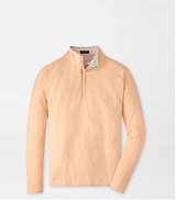 Peter Millar Stealth Performance Quarter-Zip in ORANGE SORBET