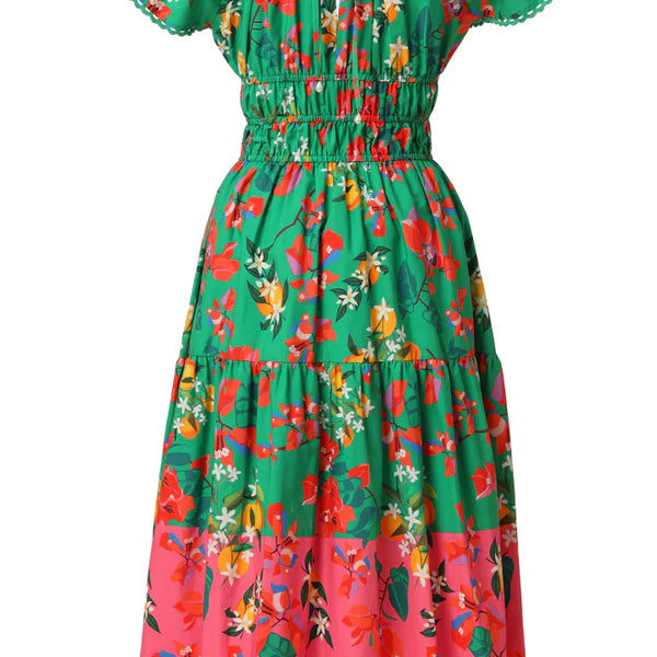 Emily Lovelock Valentina Print Dress Green – Dan's Southern Prep