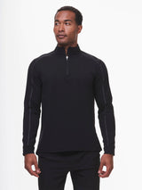 Tasc Carrollton Lightweight Quarter Zip in Black/Gunmetal