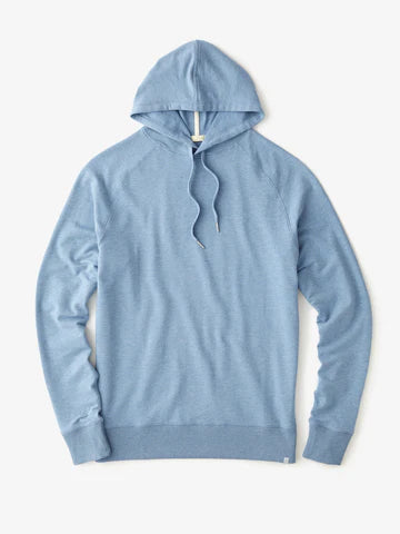 Tasc Varsity French Terry Hoodie in Chambray Heather