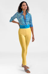 Gretchen Scott Boyfriend Shirt - Grand Bazaar Turquoise
