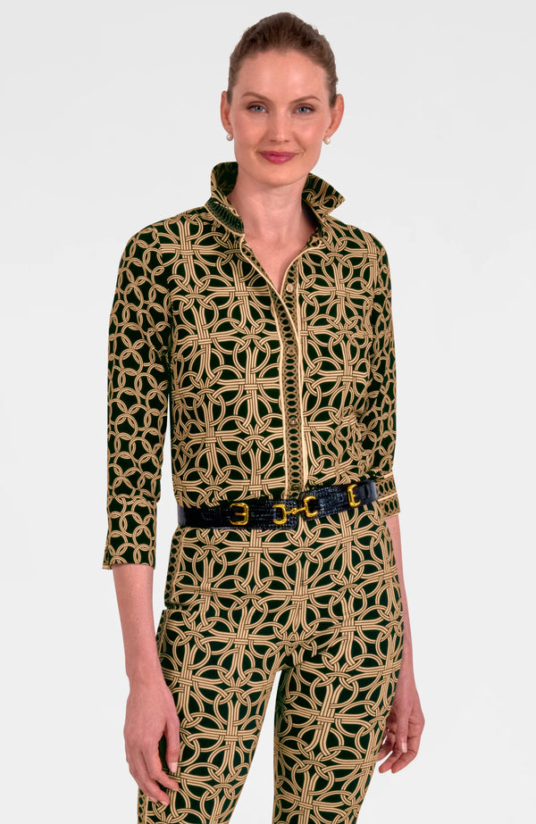Gretchen Scott Boyfriend Shirt - Ring Toss Black