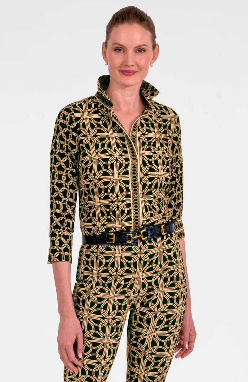 Gretchen Scott Boyfriend Shirt - Ring Toss Black