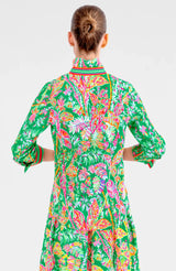 Gretchen Scott Boyfriend Shirt - Vintage Vine Kelly