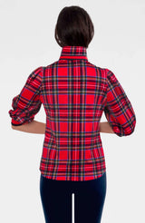 Gretchen Scott Puff Sleeve Top - Duke of York Red Multi