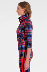 Grechen Scott Twist & Shout Top - Stewart Plaid Black Multi