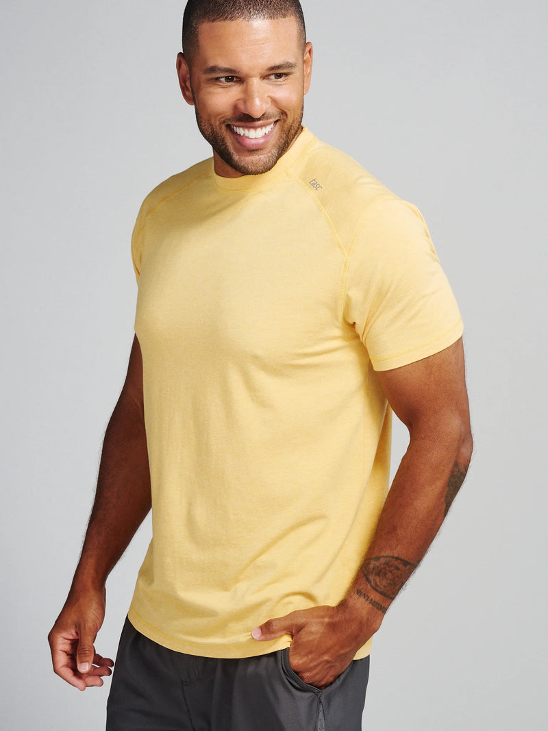 Tasc Performance Carrollton Fitness T-Shirt Daybreak Yellow Heather