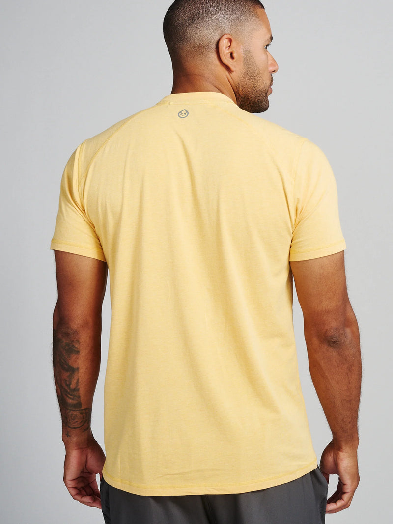 Tasc Performance Carrollton Fitness T-Shirt Daybreak Yellow Heather