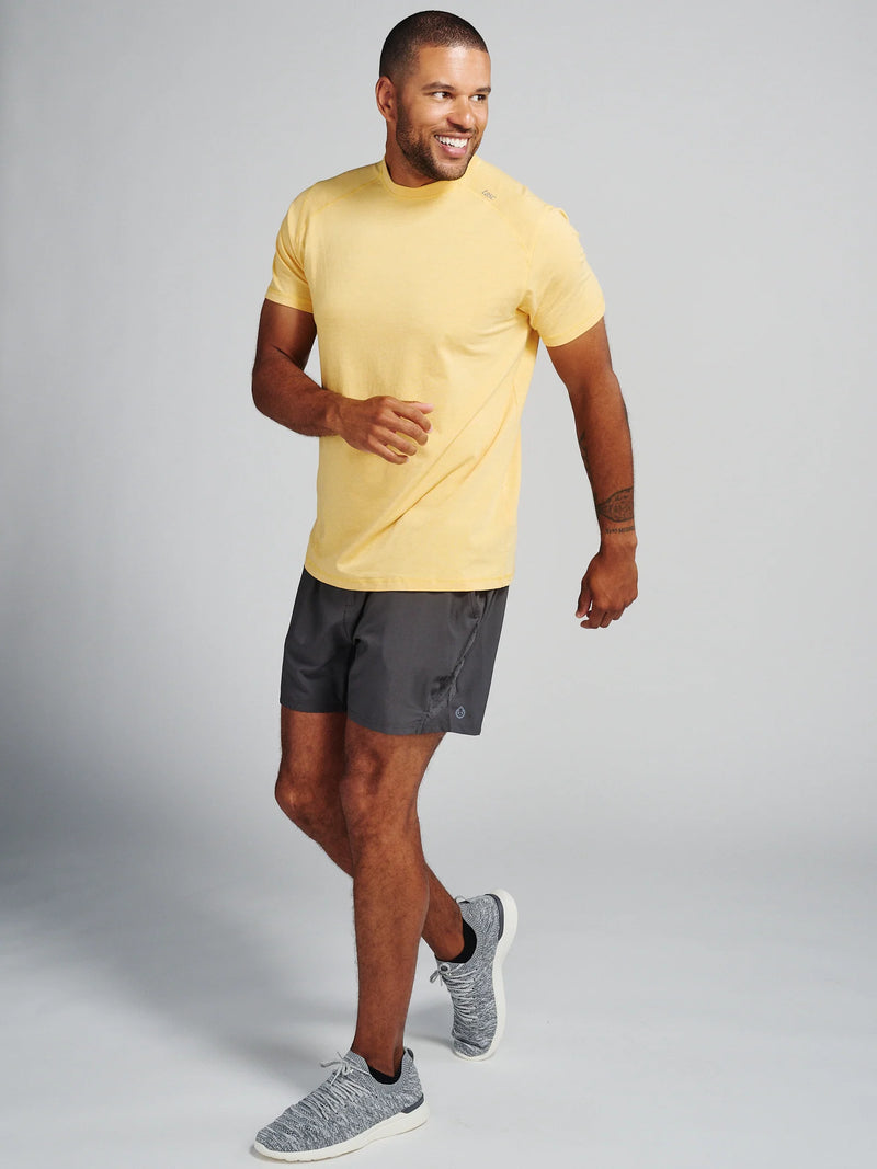 Tasc Performance Carrollton Fitness T-Shirt Daybreak Yellow Heather ...
