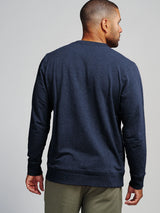 Tasc Performance Varsity French Terry Sweatshirt Classic Navy Heather