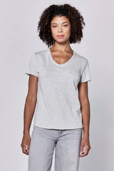 Dear John Vanya Short Sleeve Slub Tee Dawn Blue