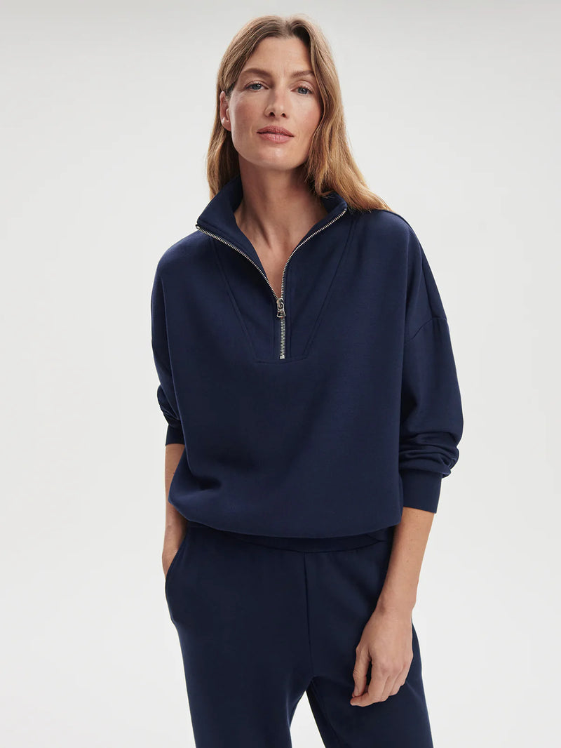 Varley Hawley Half-Zip Sweatshirt Navy