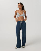 Vuori Halo Essential Wideleg Short Blue Coast Heather