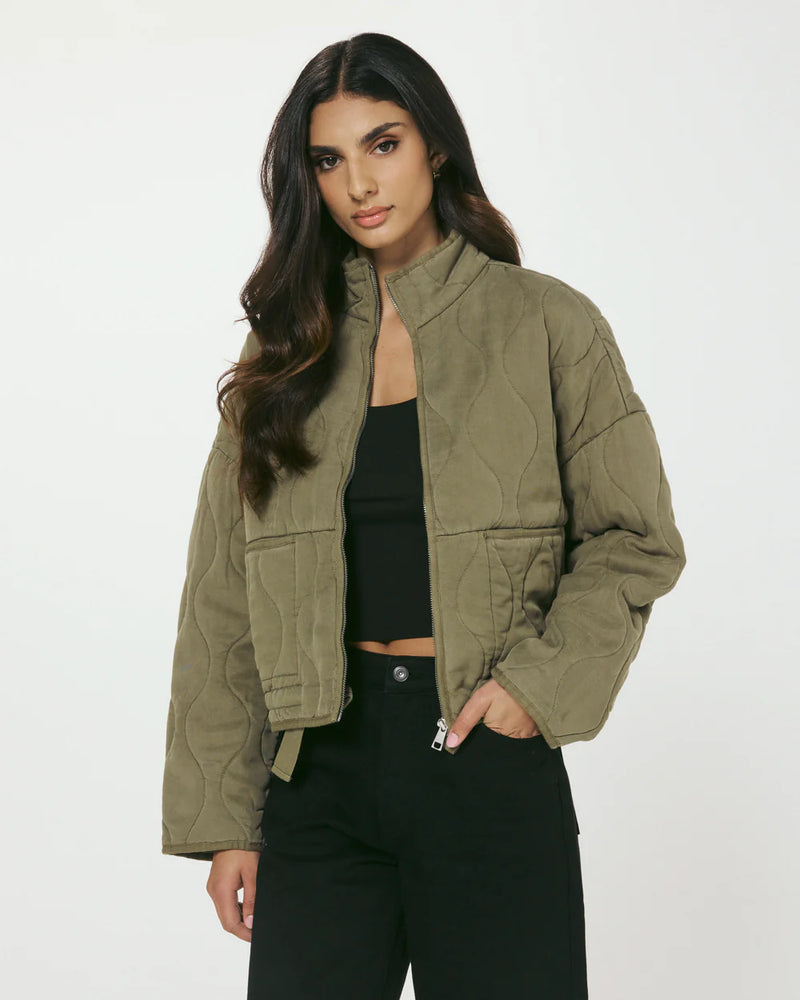 7Diamonds Rory Full Zip Jacket Olive