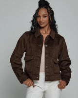 7Diamonds Harlow Brushed Overshirt Chocolate