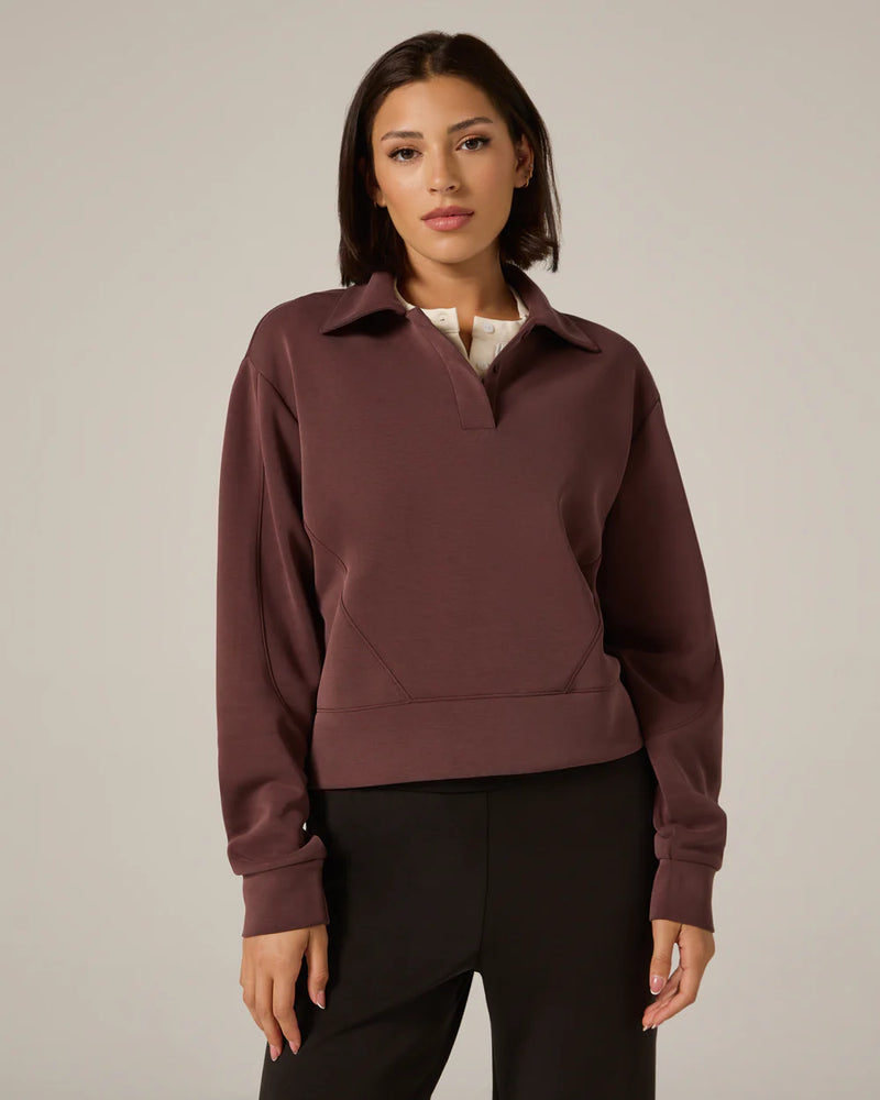 7Diamonds REV™ Polo Pullover Walnut